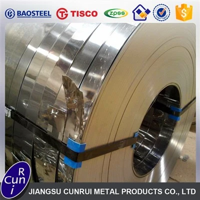 Cina 304 Kumparan Baja Tahan Karat Gulungan Dingin Strip Baja Tahan Karat Kumparan Baja Tahan Karat tersedia